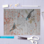 Mousseline Découpage papier de tissus - Chanter une chanson (Artisanat)