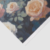 Mousseline Découpage Papier Tissu Dame De Design Rose (Détail)