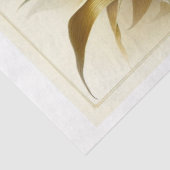 Mousseline Découpage Papier Tissu Fleurs d'Iris Floraux (Détail)