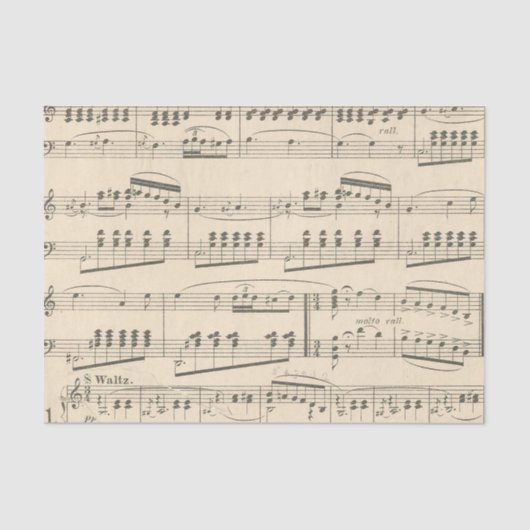 Mousseline Découpage papier vintage (Recto)