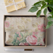 Mousseline Découpage Rose antique & papier de tissus rose & c (Cadeau)