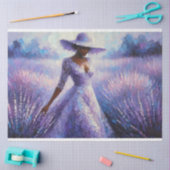 Mousseline Découpage Tissu Papier Lavande (Artisanat)