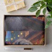 Mousseline Découpage Wolfhound irlandais au papier de tissu à (Cadeau)