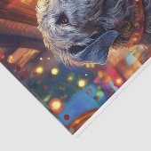 Mousseline Découpage Wolfhound irlandais au papier de tissu à (Détail)