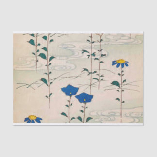 Mousseline Design de fleurs anciennes - Papier Tissu pour l'a
