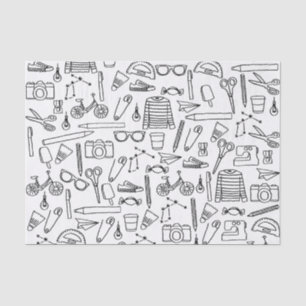 Mousseline Dessins De Dessins De Douceur Papier Tissu