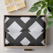 Mousseline Diamants blancs sur papier de tissus noirs (Cadeau)