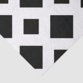 Mousseline Diamants noirs sur papier de tissus blancs (Détail)