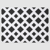 Mousseline Diamants noirs sur papier de tissus blancs (Recto)