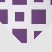 Mousseline Diamants violets sur papier de tissus blancs (Détail)