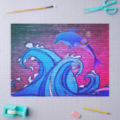 Mousseline Document de papier sur Graffiti City Wall (Artisanat)