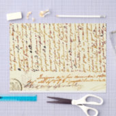 Mousseline Document manuscrit vintage Papier papier (Artisanat)