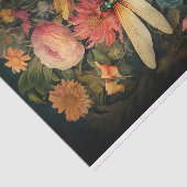 Mousseline Dragonfly in Florals 1 papier découpage (Détail)