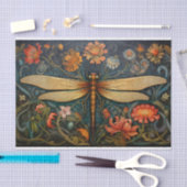Mousseline Dragonfly in Florals 8 découpage papier (Artisanat)