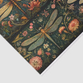 Mousseline Dragonfly in Florals Collage 1 papier décolpage (Détail)