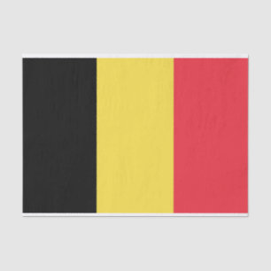 Mousseline Drapeau de Belgique Papier Tissu