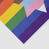 Mousseline Drapeau de la Fierté Juive Inclusive Papier Tissu (Détail)