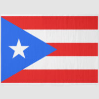 Drapeau portoricain (Porto Rico) Papier de tissus