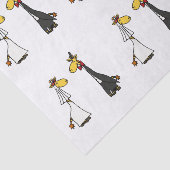 Mousseline Drôle Giraffe Mariage papier de tissus (Détail)