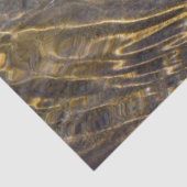 Mousseline Eau Abstraite de fontaine dorée 2 Papier de tissus (Détail)