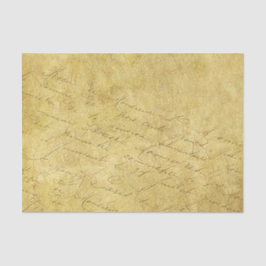 Mousseline Écriture de papier vintage (Recto)