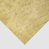 Mousseline Écriture de papier vintage (Détail)