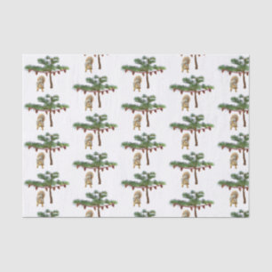 Mousseline Écureuil sous le papier de tissus d'arbre