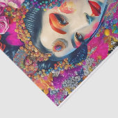 Mousseline Elégant moderne Geisha Découpage papier de papier (Détail)