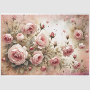 Mousseline Élégant papier de découpage rose rose