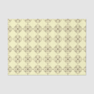 Mousseline Élégant papier de tissus floraux Ambre petit