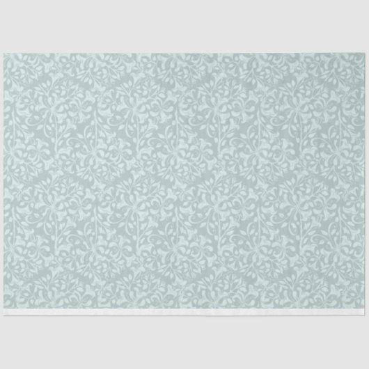 Mousseline Élégant papier Tissu Turquoise (Recto)