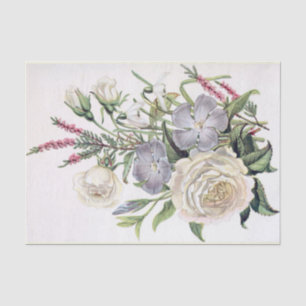Mousseline Emblème floral victorien Imprimer Papier papier