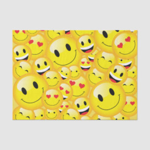 Mousseline Émoticon mignon Happy Emoji Kids Party Papier