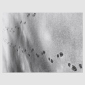 Mousseline Empreintes dans le papier de tissus de neige (Recto)