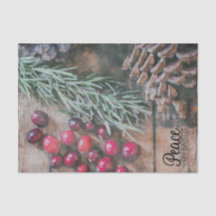 Ensemble de papier de tissus (2) Paix sur Terre