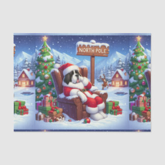 Mousseline Enveloppement en papier Tissu de Noël avec l'art S
