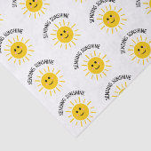 Mousseline Envoi de papier Tissu Sunshine (Détail)