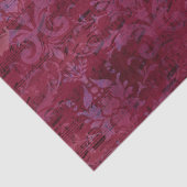 Mousseline Ephemera Bourgogne Papier série Design 1 (Détail)