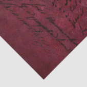 Mousseline Ephemera Bourgogne Papier Series Design 7 (Détail)