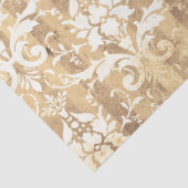 Mousseline Ephemera Sepia Papier Series Design 5 (Détail)