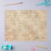 Mousseline Ephemera Série Papier Or Design 12 (Artisanat)