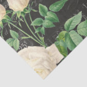 Mousseline Ephémère de rose blanche romantique Collage Papier (Détail)