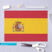 Mousseline Espagne & Espagne Drapeau papier / décoration mode (Artisanat)