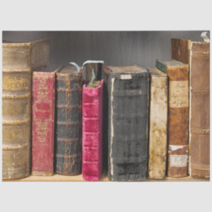Mousseline Étagère de livre vintage 20x30 Papier Tissu de déc