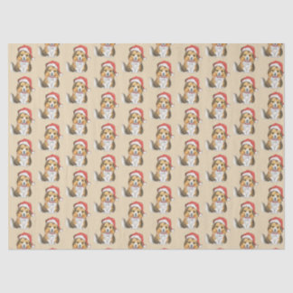 Mousseline Étagère mignonne dans Père Noël Casquette papier d