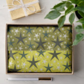 Mousseline étoiles noires et blanches en papier or (Cadeau)