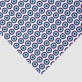 Mousseline Evil Eye Blue Mati motif cadeau papier papier papi (Détail)