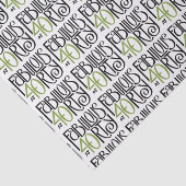 Mousseline Fabuleux à 40 feuilles de papier vert (Détail)