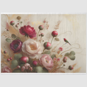 Mousseline Faune de la flore Dégage d'oiseaux Papier de tissu