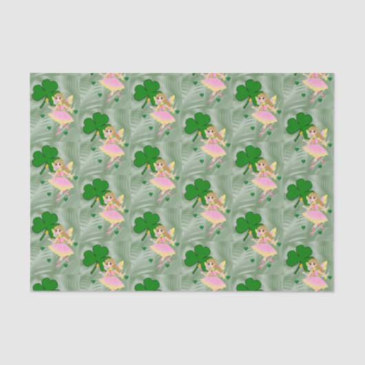 Mousseline Fée de papier de tissus de la Saint Patrick (Recto)